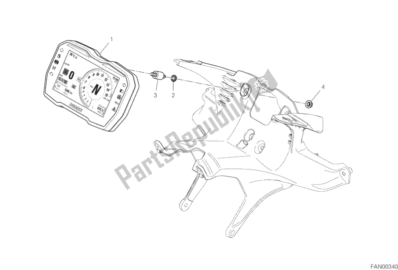 Todas las partes para Tablero De Instrumentos de Ducati Superbike Panigale V4 1100 2019